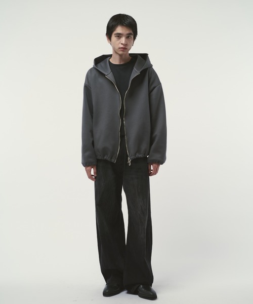 Lui's(ルイス)の「リラックスBIGフードブルゾン(パーカー・メンズ・ブラック/グレー/チャコールグレー・S/M)」の15枚目の写真