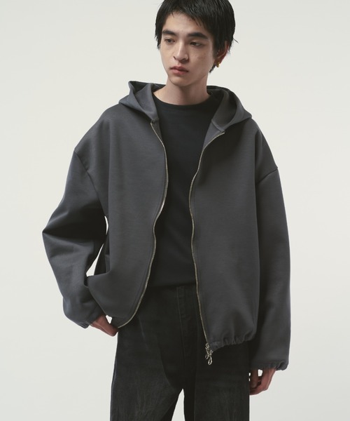 Lui's(ルイス)の「リラックスBIGフードブルゾン(パーカー・メンズ・ブラック/グレー/チャコールグレー・S/M)」の11枚目の写真