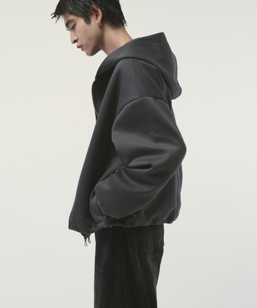 Lui's(ルイス)の「リラックスBIGフードブルゾン(パーカー・メンズ・ブラック/グレー/チャコールグレー・S/M)」の13枚目の写真