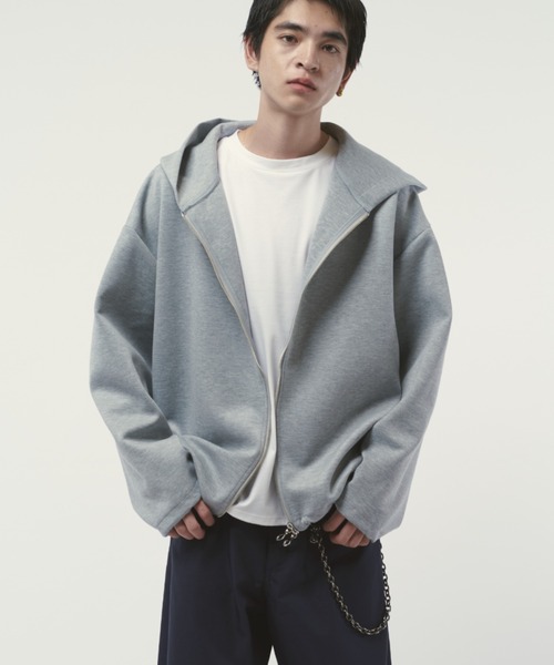 Lui's(ルイス)の「リラックスBIGフードブルゾン(パーカー・メンズ・ブラック/グレー/チャコールグレー・S/M)」の19枚目の写真