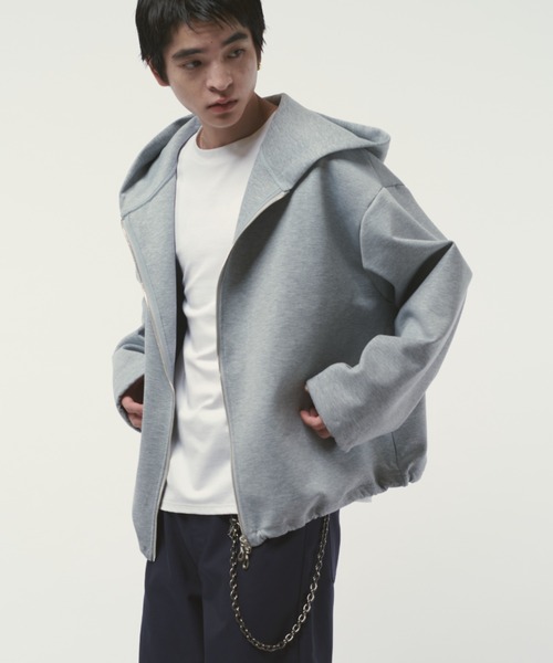 Lui's(ルイス)の「リラックスBIGフードブルゾン(パーカー・メンズ・ブラック/グレー/チャコールグレー・S/M)」の20枚目の写真