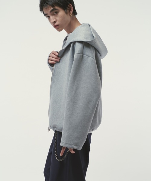 Lui's(ルイス)の「リラックスBIGフードブルゾン(パーカー・メンズ・ブラック/グレー/チャコールグレー・S/M)」の21枚目の写真