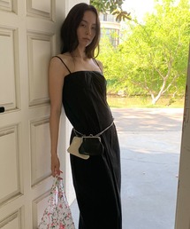 LONSLAN（ロンスラン）の「【LONSLAN】カップシーム ストレートキャミワンピース CHLONW25s042（ワンピース）」