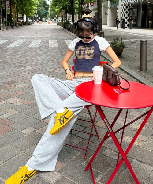 INTER FACTORY（インターファクトリー）の「SARA - チェックTシャツ made in INTER FACTORY（Tシャツ/カットソー・レディース・レッド/イエロー・FREE）」の7枚目の写真