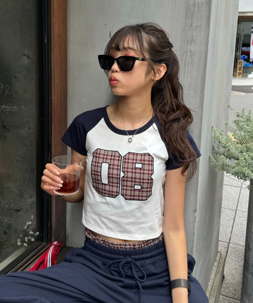 SARA - チェックTシャツ made in INTER FACTORY（Tシャツ