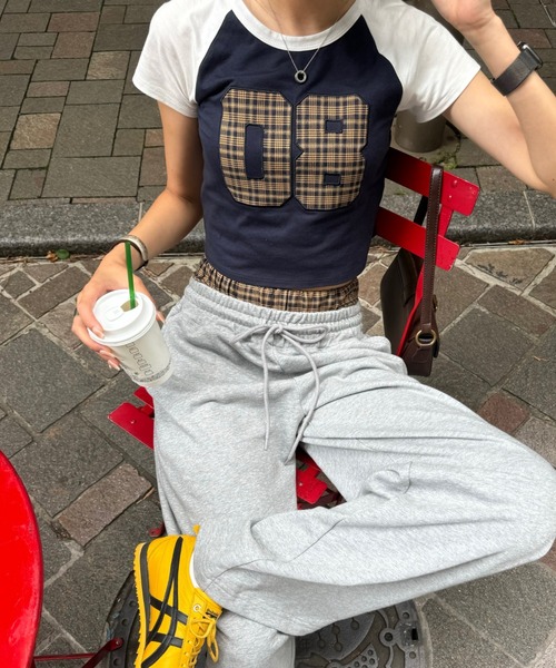 INTER FACTORY（インターファクトリー）の「SARA - チェックTシャツ made in INTER FACTORY（Tシャツ/カットソー・レディース・レッド/イエロー・FREE）」の13枚目の写真