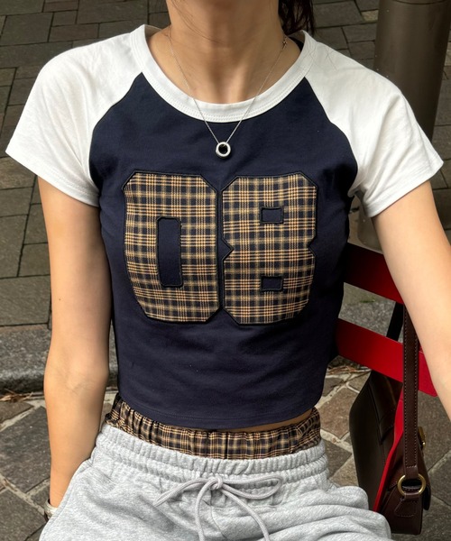 INTER FACTORY（インターファクトリー）の「SARA - チェックTシャツ made in INTER FACTORY（Tシャツ/カットソー・レディース・レッド/イエロー・FREE）」の14枚目の写真