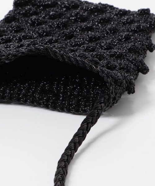 URBAN RESEARCH DOORS（アーバンリサーチドアーズ）の「メタリックヤーンショルダーバッグ（ショルダーバッグ・レディース・ブロンズ/ブラック・ONE）」の14枚目の写真