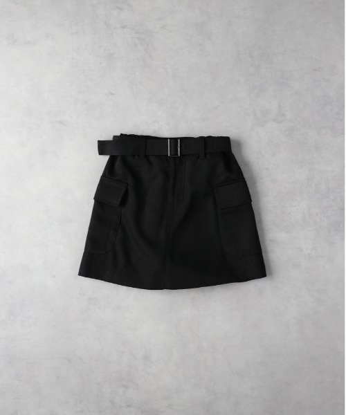 Right-on（ライトオン）の「【VIVIAN BLUE】ベルト付きカーゴスカパン（その他パンツ・キッズ・ブラック/カーキブラウン・130/140/150/160）」の2枚目の写真