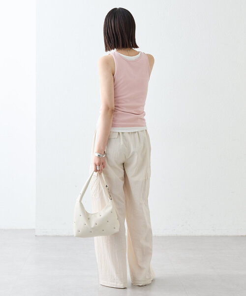 mystic（ミスティック）の「ナイロンカーゴパンツ（カーゴパンツ・レディース・ベージュ/オリーブ/アイボリー・0/1/2）」の7枚目の写真