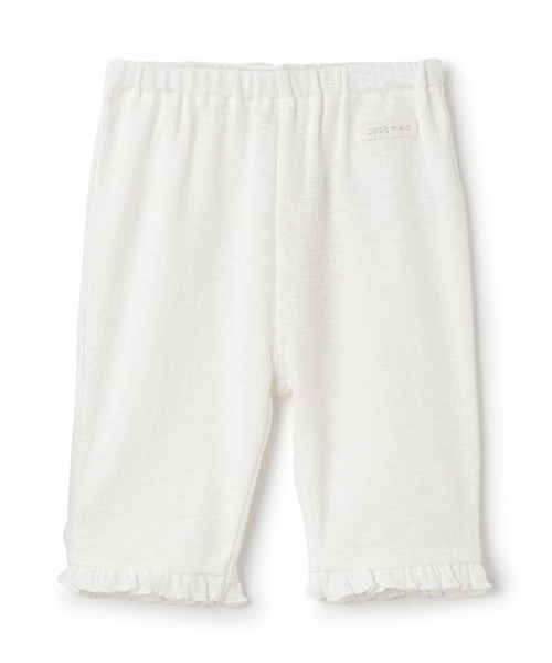 petit main（プティマイン）の「【接触冷感】7分フリルレギンス（レギンス/スパッツ・キッズ・トップグレー/サックスブルー/ライトピンク/ブラック/ホワイト系・90cm/100cm/110cm/80ｃｍ/130cm/120cm）」の11枚目の写真