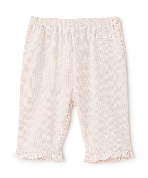 petit main（プティマイン）の「【接触冷感】7分フリルレギンス（レギンス/スパッツ・キッズ・トップグレー/サックスブルー/ライトピンク/ブラック/ホワイト系・90cm/100cm/110cm/80ｃｍ/130cm/120cm）」の12枚目の写真