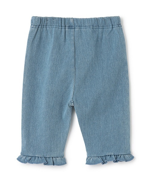 petit main（プティマイン）の「【接触冷感】7分フリルレギンス（レギンス/スパッツ・キッズ・トップグレー/サックスブルー/ライトピンク/ブラック/ホワイト系・90cm/100cm/110cm/80ｃｍ/130cm/120cm）」の15枚目の写真