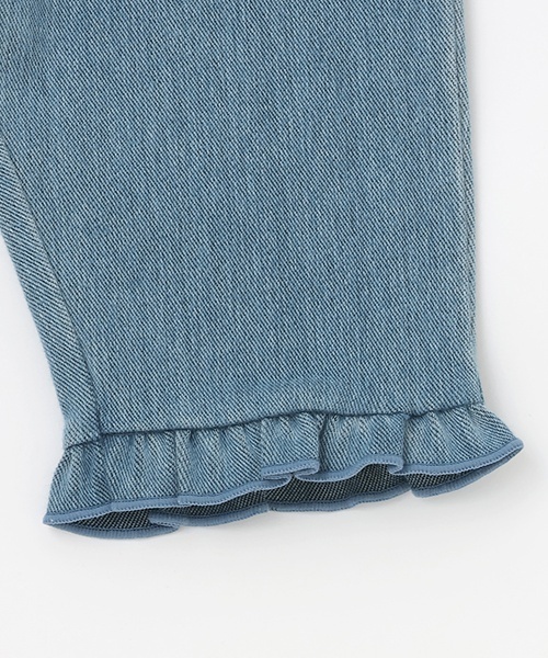 petit main（プティマイン）の「【接触冷感】7分フリルレギンス（レギンス/スパッツ・キッズ・トップグレー/サックスブルー/ライトピンク/ブラック/ホワイト系・90cm/100cm/110cm/80ｃｍ/130cm/120cm）」の18枚目の写真