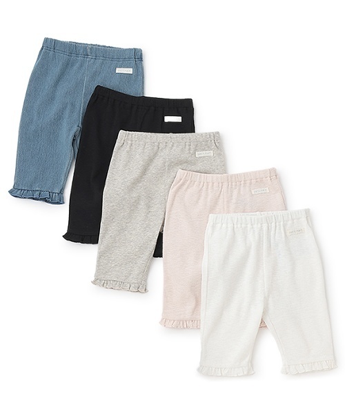 petit main（プティマイン）の「【接触冷感】7分フリルレギンス（レギンス/スパッツ・キッズ・トップグレー/サックスブルー/ライトピンク/ブラック/ホワイト系・90cm/100cm/110cm/80ｃｍ/130cm/120cm）」の20枚目の写真