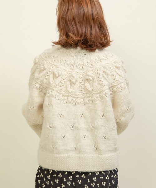 ネパールギルボックス 求心もよう編みプルオーバー（ニット/セーター