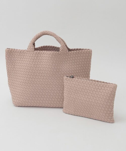 【NAGHEDI/ナゲディ】St Barths Medium Tote ECRU,SHELL PINK