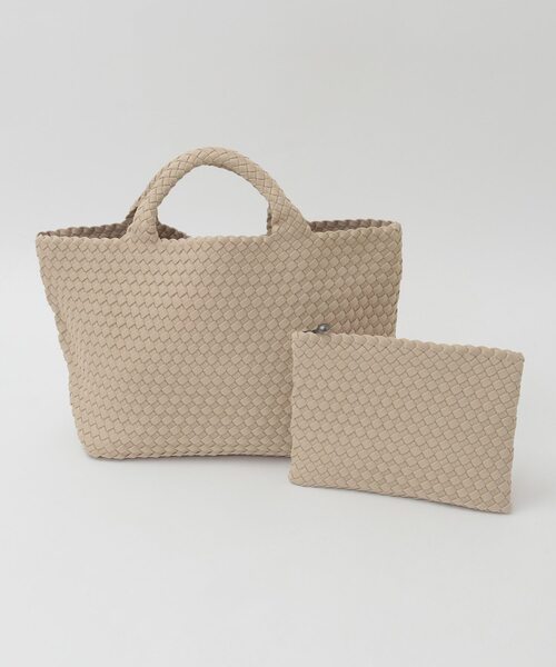 【NAGHEDI/ナゲディ】St Barths Medium Tote ECRU,SHELL PINK