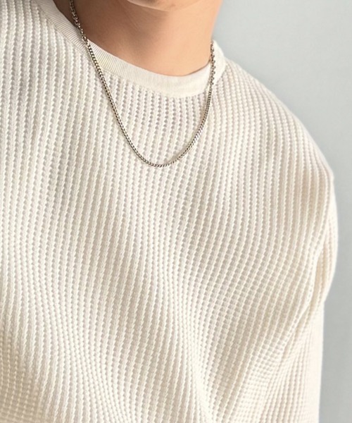 Classical Origin（クラシカルオリジン）の「【Classical Origin】「ベーシックの必需品。」サーマルクルーネックニット/Thermal Crew Neck Knit（ニット/セーター・メンズ・ブラック/グレー/オフホワイト・LARGE/MEDIUM/SMALL/X-LARGE）」の12枚目の写真