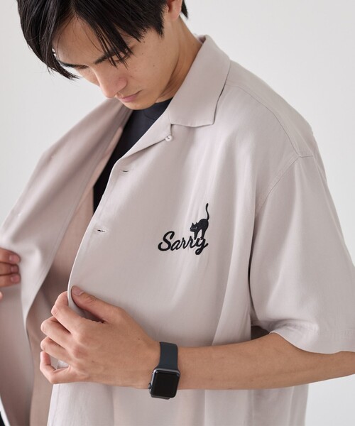 coen(コーエン)の「Sarry Cat刺繍レーヨンシャツ(ナチュラル)(シャツ/ブラウス・メンズ・ナチュラル・M/L)」の16枚目の写真