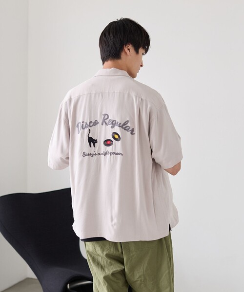 coen(コーエン)の「Sarry Cat刺繍レーヨンシャツ(ナチュラル)(シャツ/ブラウス・メンズ・ナチュラル・M/L)」の19枚目の写真