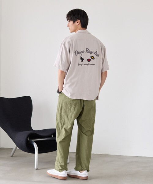coen(コーエン)の「Sarry Cat刺繍レーヨンシャツ(ナチュラル)(シャツ/ブラウス・メンズ・ナチュラル・M/L)」の3枚目の写真