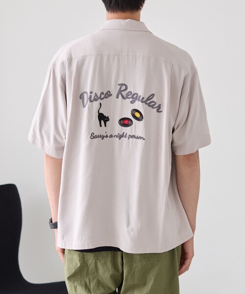 coen(コーエン)の「Sarry Cat刺繍レーヨンシャツ(ナチュラル)(シャツ/ブラウス・メンズ・ナチュラル・M/L)」の7枚目の写真
