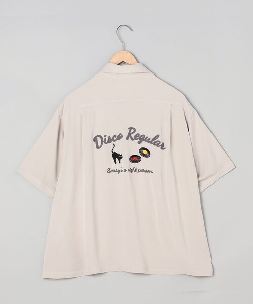 coen(コーエン)の「Sarry Cat刺繍レーヨンシャツ(ナチュラル)(シャツ/ブラウス・メンズ・ナチュラル・M/L)」の9枚目の写真