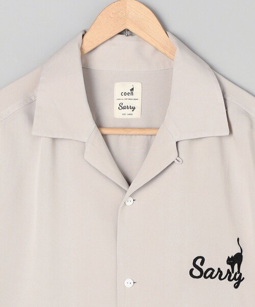 coen(コーエン)の「Sarry Cat刺繍レーヨンシャツ(ナチュラル)(シャツ/ブラウス・メンズ・ナチュラル・M/L)」の11枚目の写真