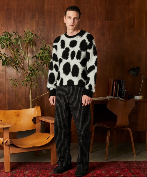 ショット（Schott）/GIRAFFE CREW KNIT／ジラフ　クルーニット セール】Schott/ショット/GIRAFFE CREW KNIT/ジラフ クルーニット