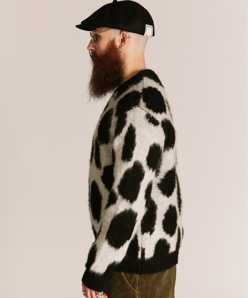 schott（ショット）の「Schott/ショット/GIRAFFE CREW KNIT/ジラフ クルーニット（ニット/セーター・メンズ・アイボリー/ホワイト・XL/L/M）」の5枚目の写真