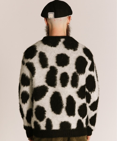 schott（ショット）の「Schott/ショット/GIRAFFE CREW KNIT/ジラフ クルーニット（ニット/セーター・メンズ・アイボリー/ホワイト・XL/L/M）」の6枚目の写真
