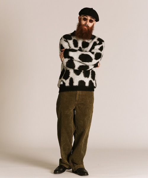 schott（ショット）の「Schott/ショット/GIRAFFE CREW KNIT/ジラフ クルーニット（ニット/セーター・メンズ・アイボリー/ホワイト・XL/L/M）」の10枚目の写真