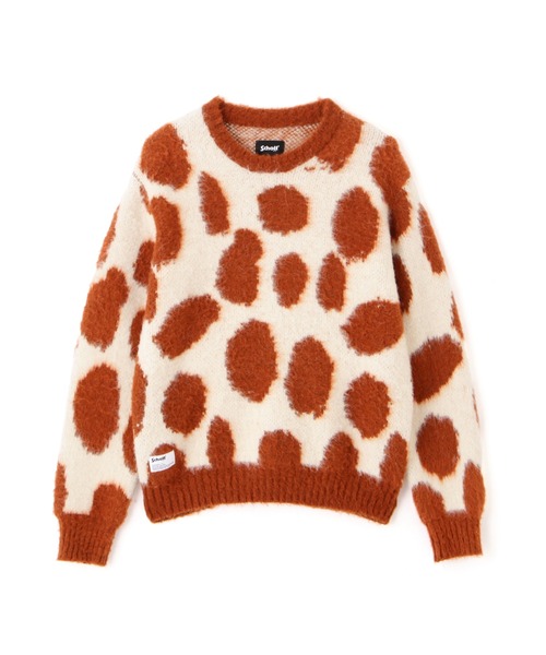 schott（ショット）の「Schott/ショット/GIRAFFE CREW KNIT/ジラフ クルーニット（ニット/セーター・メンズ・アイボリー/ホワイト・XL/L/M）」の14枚目の写真