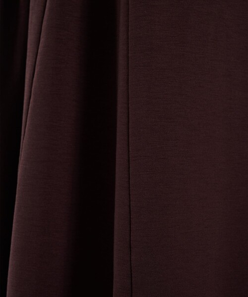 PUBLIC TOKYO(パブリックトウキョウ)の「ギャザードレープカットソーワンピ(ワンピース・レディース・ブラック/ワイン・1/2)」の22枚目の写真