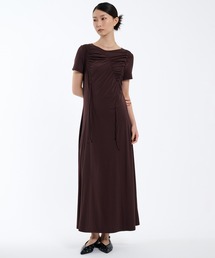 PUBLIC TOKYO | ギャザードレープカットソーワンピ(ワンピース)