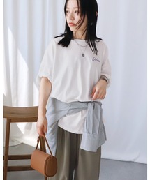 reca | ゆるロゴプリント＆刺繍BIGTシャツ(Tシャツ/カットソー)
