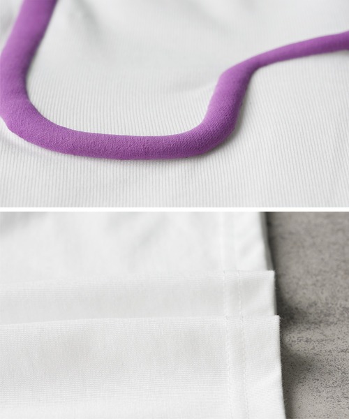 reca(レカ)の「ゆるロゴプリント&刺繍BIGTシャツ(Tシャツ/カットソー・レディース・オフホワイト/ブラック/カーキ/ブルー系その他/バーガンディー/ブルー系その他2/ピンク系その他・FREE)」の17枚目の写真