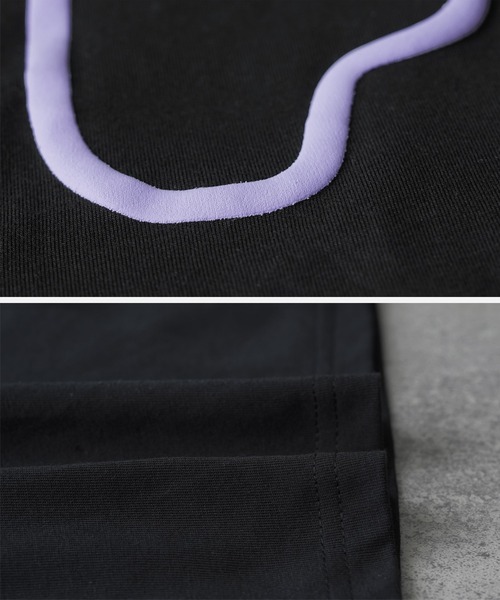 reca(レカ)の「ゆるロゴプリント&刺繍BIGTシャツ(Tシャツ/カットソー・レディース・オフホワイト/ブラック/カーキ/ブルー系その他/バーガンディー/ブルー系その他2/ピンク系その他・FREE)」の19枚目の写真