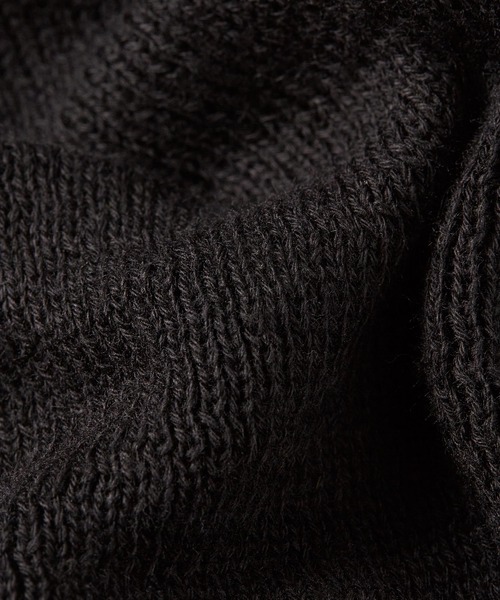 G-STAR（ジースター）の「EFFO LONG BEANIE/ベーシックデザインブランドロゴニット帽（ニットキャップ/ビーニー・メンズ・ダークブラック・ONE SIZE）」の3枚目の写真