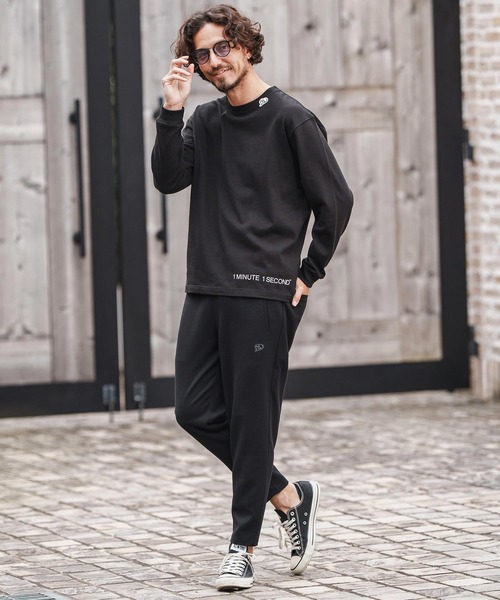 1minute 1second(ワンミニットワンセカンド)の「mlt5297-10oz heavy weight long sleeve cut&sew with logo print ロングスリーブカットソー(Tシャツ/カットソー・メンズ・ホワイト/グレイッシュベージュ/ブラック/ネイビー・M/L/XL)」の9枚目の写真