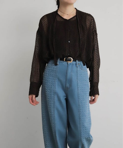 NOMBRE IMPAIR（ノンブルアンペール）の「オパールPT　ボウタイブラウス（シャツ/ブラウス・レディース・ブラウン・FREE）」の3枚目の写真