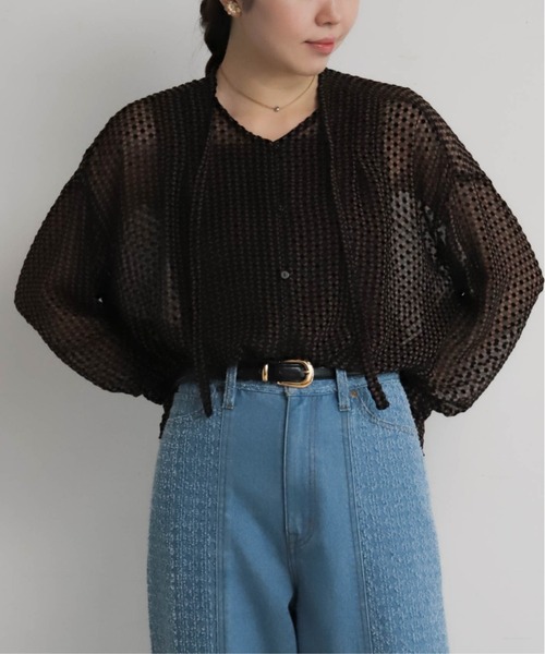 NOMBRE IMPAIR（ノンブルアンペール）の「オパールPT　ボウタイブラウス（シャツ/ブラウス・レディース・ブラウン・FREE）」の7枚目の写真