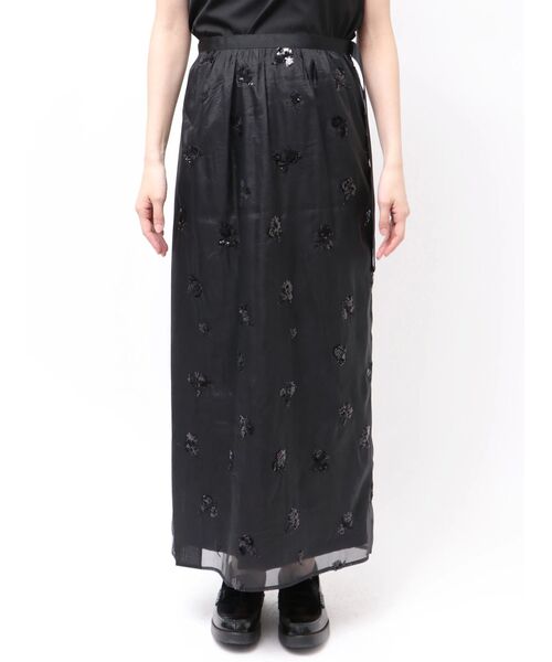 ELENDEEK（エレンディーク）の「スパングルシアースカート（スカート・レディース・ブラック/グレー・FREE）」の7枚目の写真