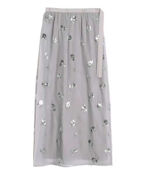 ELENDEEK（エレンディーク）の「スパングルシアースカート（スカート・レディース・ブラック/グレー・FREE）」の3枚目の写真