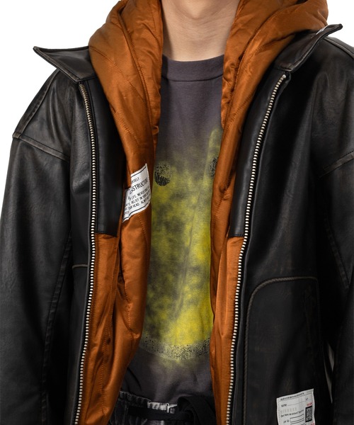 Extended Placket Hood Coated Jacket（ブルゾン）｜Maison MIHARA