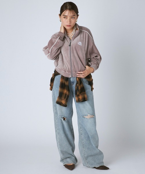 Kappa(カッパ)の「ベロアトラックジャケット(その他アウター・レディース・グレー/ブラック・LARGE/MEDIUM/SMALL)」の18枚目の写真