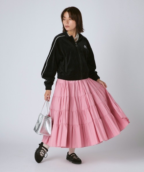 Kappa(カッパ)の「ベロアトラックジャケット(その他アウター・レディース・グレー/ブラック・LARGE/MEDIUM/SMALL)」の8枚目の写真