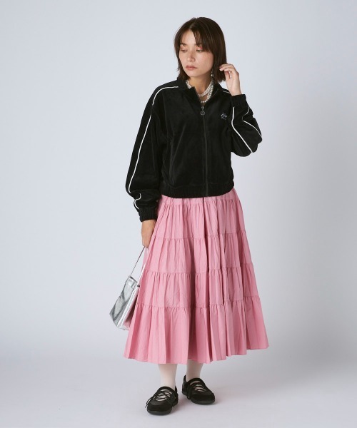 Kappa(カッパ)の「ベロアトラックジャケット(その他アウター・レディース・グレー/ブラック・LARGE/MEDIUM/SMALL)」の7枚目の写真