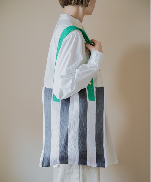 LILA&FLEUR(リラアンドフルール)の「Market Bag(トートバッグ・レディース・オレンジ系その他/ホワイト×ブラック/ピンク系その他/グリーン×オレンジ/イエロー× ブルー/サックスブルー系・ONE SIZE)」の1枚目の写真